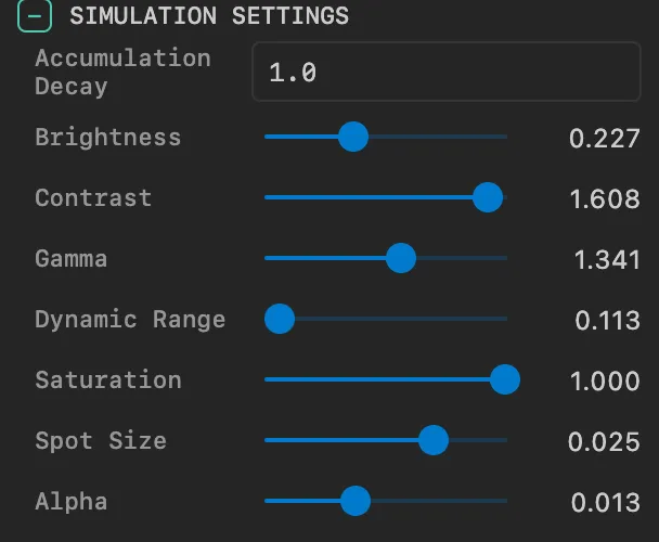 Simulation 面板截图