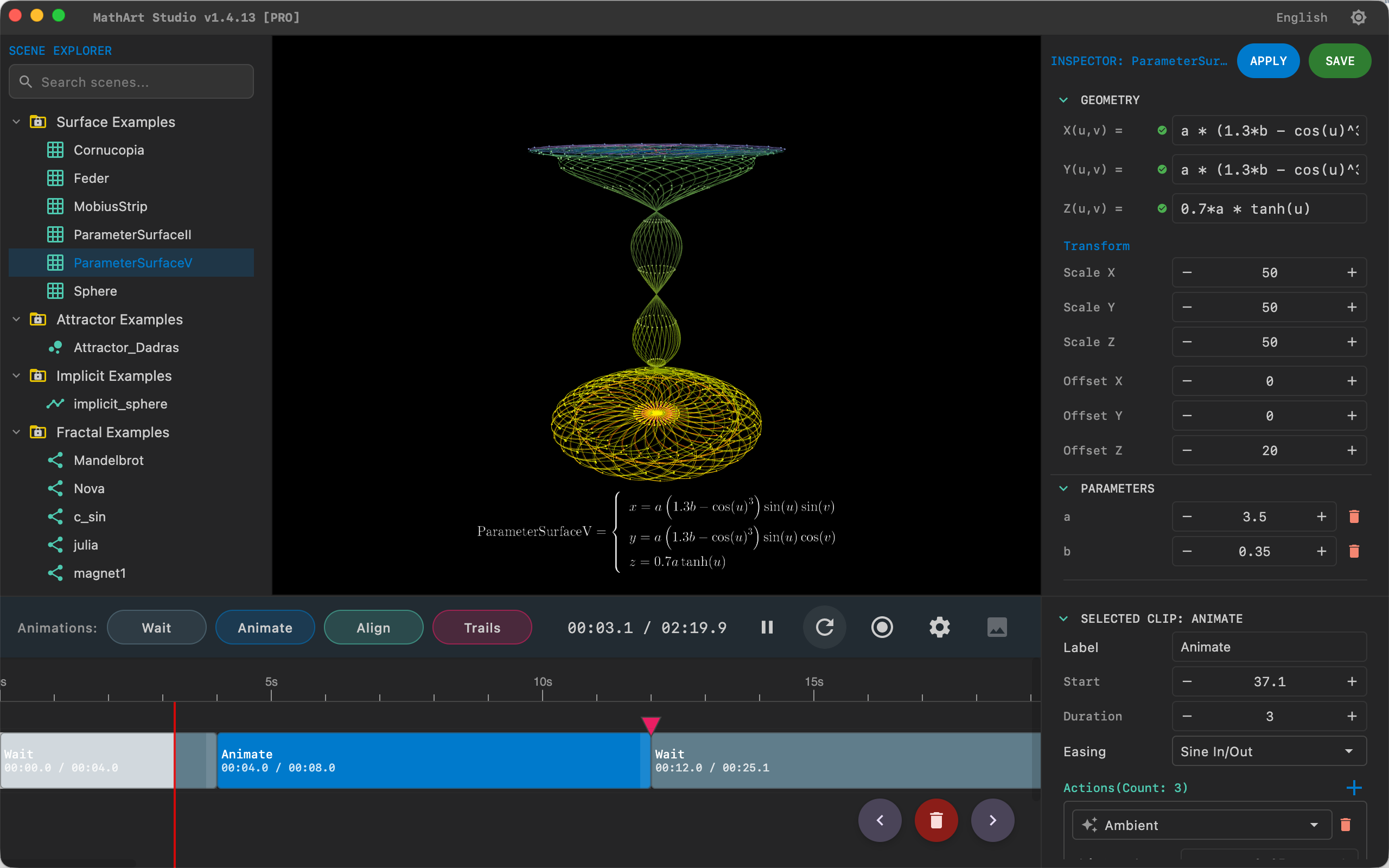 MathArt Studio Interface